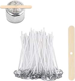 ALLAVA 100 Stück Kerzendochte für Kerzen, 8cm