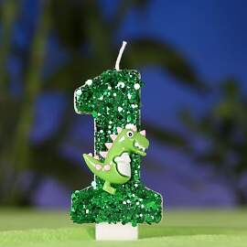 ALLAVA Dino Kerzen Geburtstag 1, Dinosaurier