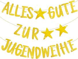 Alles Gute zur Jugendweihe Girlande, Jugendweihe