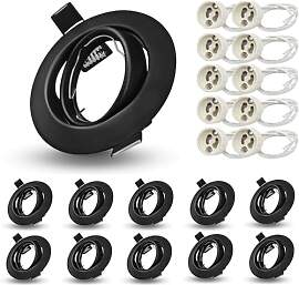Allesgute 10er Einbaustrahler GU10 Set