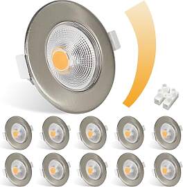 Allesgute 10er LED Einbaustrahler 230V Flach