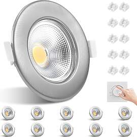 Allesgute 10er LED Einbaustrahler 230V Flach