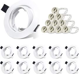 Allesgute 10er LED Einbaustrahler Rahmen Set