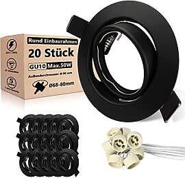 Allesgute 20er LED Einbaustrahler GU10 Set