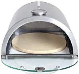 Allgrill Pizzaboxx rund Edelstahl Pizzaaufsatz