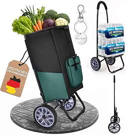 Allyson® Einkaufstrolley klappbar, Einkaufswagen
