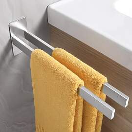 ALOCEO Handtuchhalter ohne Bohren Silber,
