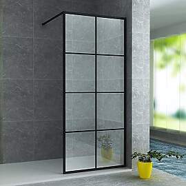 ALONI Walk In Duschwand ESG Sicherheitsglas 8 mm