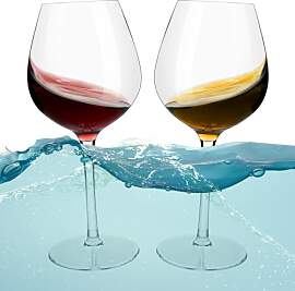 alouweekuky Floating Wine Glass Tritan, 2er Set