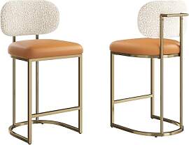 ALPHA HOME 2er Set Barhocker, Bistrohocker,
