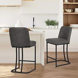 ALPHA HOME 2er Set Barhocker