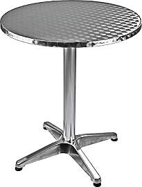 Alu Bistrotisch Beistelltisch Bartisch Gartentisch 