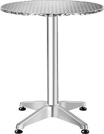 Aluminium Bistrotisch Ø60cm höhenverstellbar -