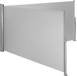 Aluminium Doppel Seitenmarkise ausziehbar mit