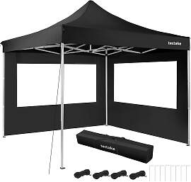 Aluminium Faltbarer Garten Pavillon 3x3m mit 2