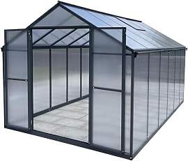 Aluminium Gewächshaus für den Garten 8,23m²
