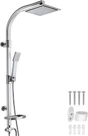 Aluminium Regenduschsystem mit Handbrause und