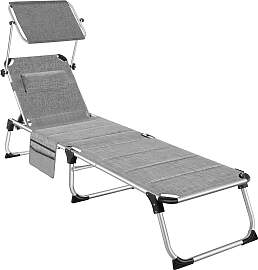 Aluminium Sonnenliege Lorella gepolstert, klappbar 