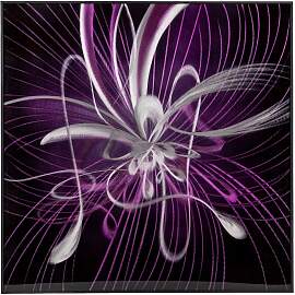 Aluminium Wandbild MODERN ART Kreise 60x60cm