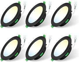 ALUSSO 6 Stück Einbaustrahler Led 75mm,5W LED