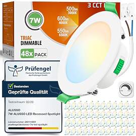 ALUSSO LED Einbaustrahler 230V Dimmbar 7W Ultra