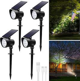 ALUSSO Solarlampen für Außen Garten,3CCT 3000K