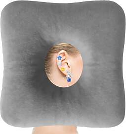 Alyxen Piercing Kissen mit Loch, Donut Kissen Für 