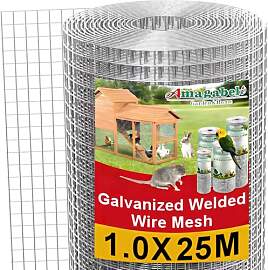 Amagabeli 1,0 X 25 Meter Hasendraht 100cm
