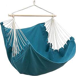 AMANKA XL Hängesessel Blau 155x125 cm belastbar