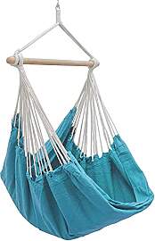 AMANKA XXL Hängesessel Blau 185x130 cm belastbar
