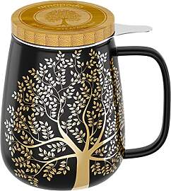 amapodo Teetasse mit Deckel und Sieb - 600ml