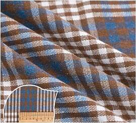 AMateschitz Karierter Baumwollstoff Tartan Stoff