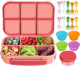 Amathley Brotdose Kinder mit FäChern,Bento Box