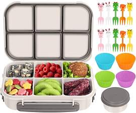 Amathley Brotdose Kinder mit FäChern,Bento Box