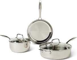 Amazon Basics 5-Teiliges Topfset,