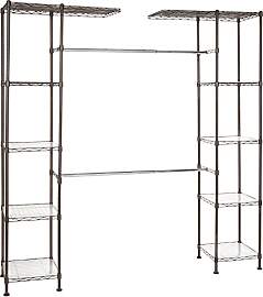Amazon Basics Ausziehbarer Offener Kleiderschrank