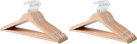 Amazon Basics Holz-Kleiderbügel für Anzüge,