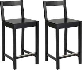 Amazon Basics Küchenhocker aus Holz, Barhocker