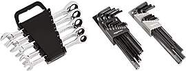 Amazon Basics Ratschenschlüssel-Set, metrisch,