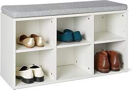 Amazon Basics Schuhbank mit Kissen, Schuhregal mit 