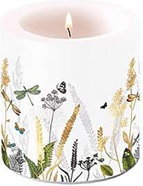 Ambiente Kerze Blumen Naturbelassene Wiese mit