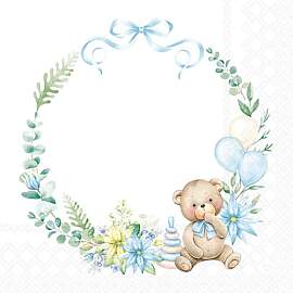 Ambiente Serviette Baby Teddy 20 Stk. Einseitig