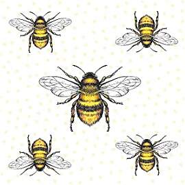 Ambiente Serviette Bienen 33x33 cm Papier