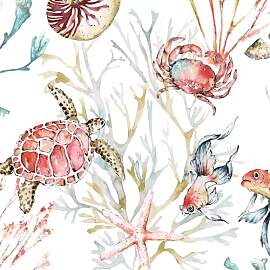 Ambiente Serviette Sea Animals 20 Stk. 33x33 cm
