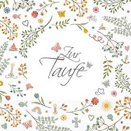 Ambiente Serviette Zur Taufe 33x33cm 20 Stk.