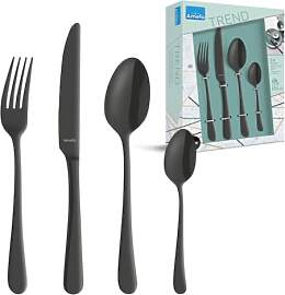 AMEFA AUSTIN Besteck Set 4 Personen (schwarz) |