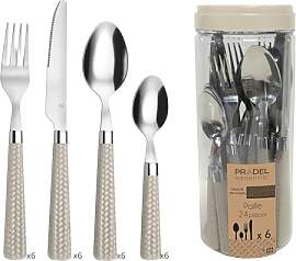 Amefa PAILLE Besteck Set 6 Personen | Essbesteck
