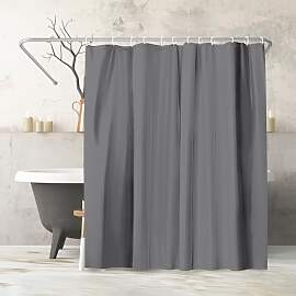 Americanflat Duschvorhang 180x200 cm, Grau, 100%