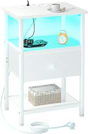 AMHANCIBLE Nachttisch mit Ladefunktion und