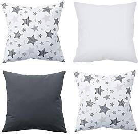 Amilian 4er-Set Dekokissen 40 x 40 cm mit Füllung 